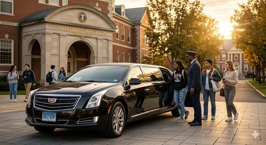 Limo services for colleges in CT