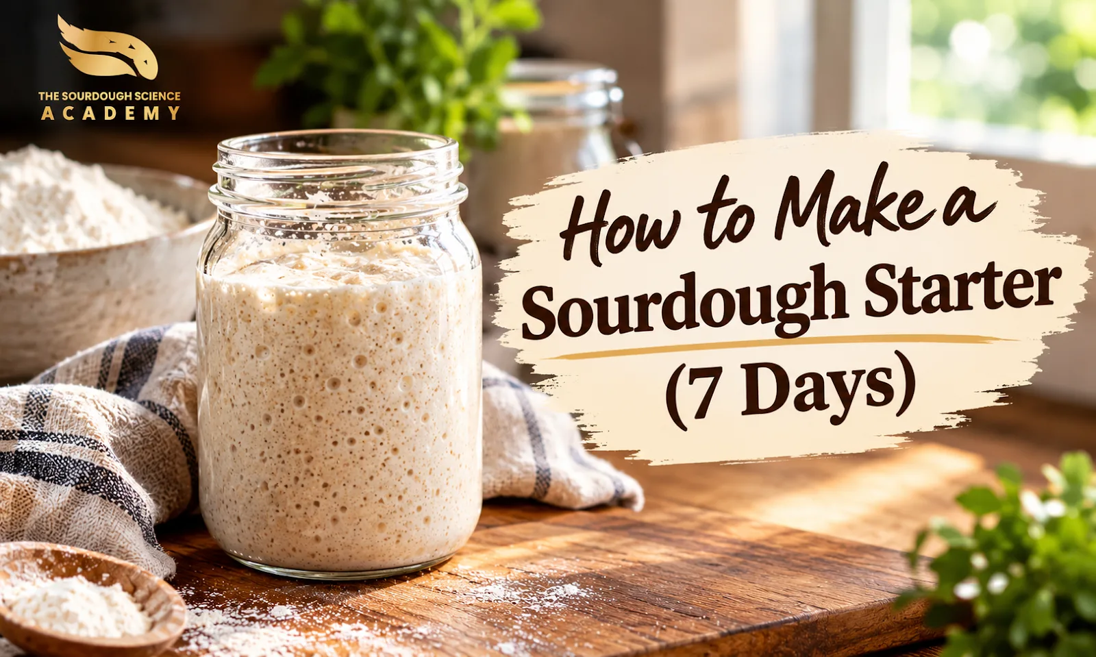 How to Make a Sourdough Starter (7 Days)