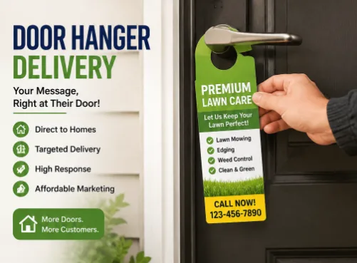 Door Hanger Delivery for Home Service Businesses That Want a Full Schedule