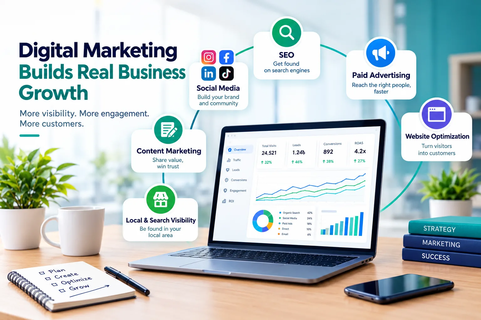 How Digital Marketing Helps Businesses Build Visibility and Reach the Right Audience