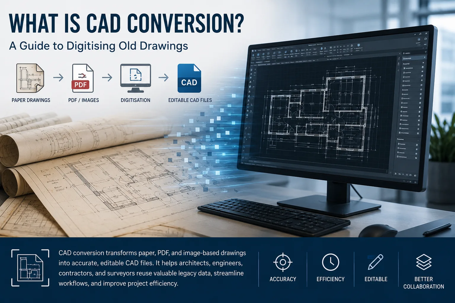 What Is CAD Conversion? A Guide to Digitising Old Drawings