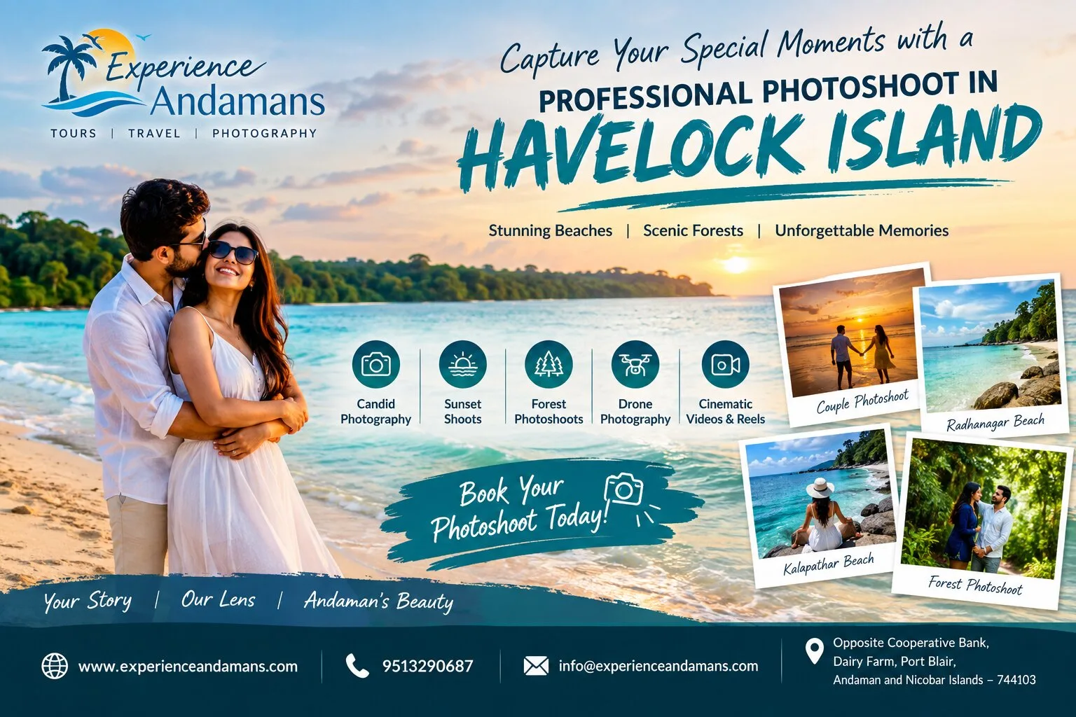 Honeymoon Photoshoot in Havelock: Romantic Ideas for Your Island Memories
