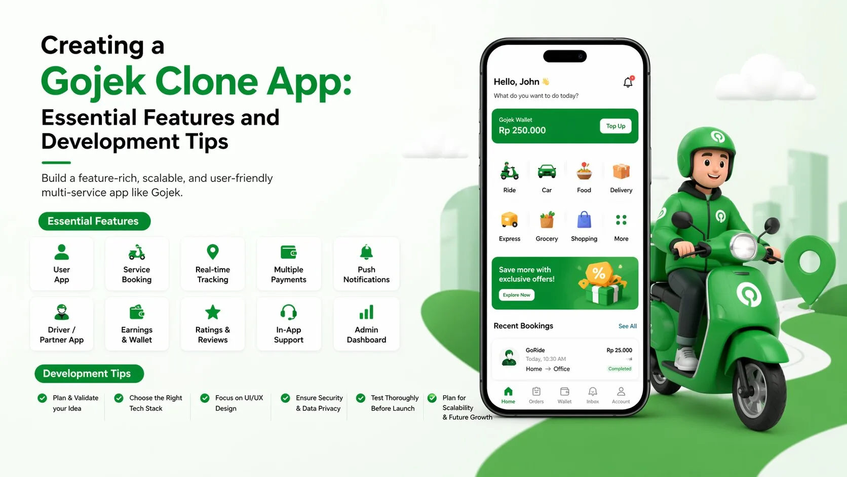 Creating a Gojek Clone App: Essential Features and Development Tips
