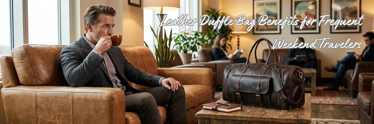 Leather Duffle Bag Benefits for Frequent Weekend Travelers