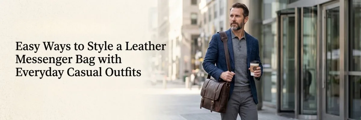 Easy Ways to Style a Leather Messenger Bag with Everyday Casual Outfits