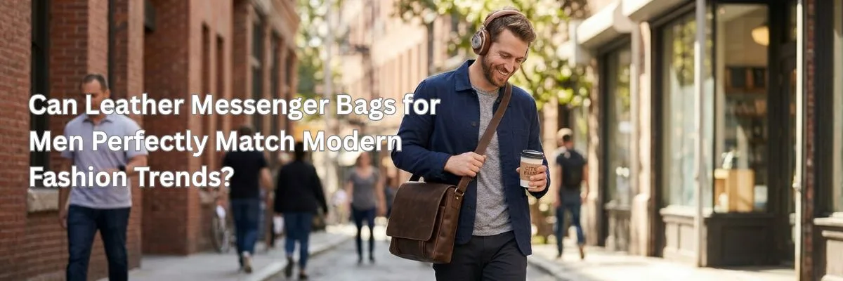 Can Leather Messenger Bags for Men Perfectly Match Modern Fashion Trends?