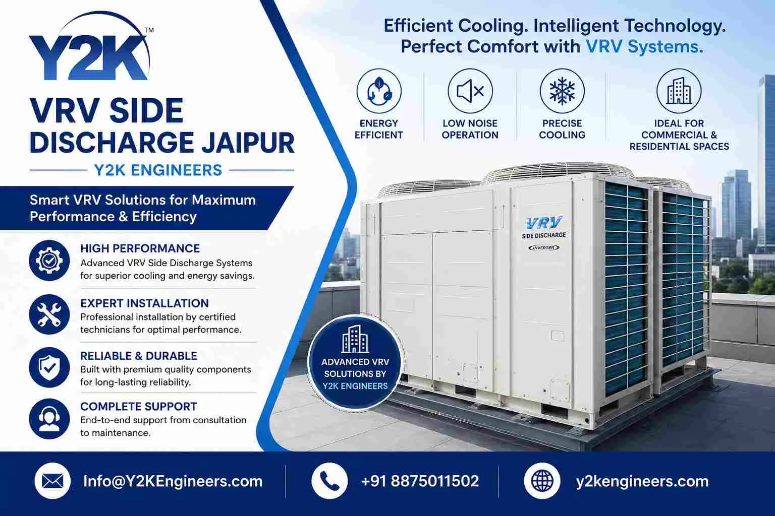 Vrv Side Discharge Jaipur | Y2K Engineers