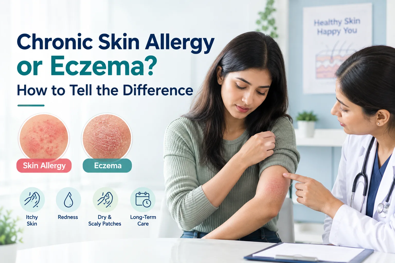 Chronic Skin Allergy or Eczema? How to Tell the Difference