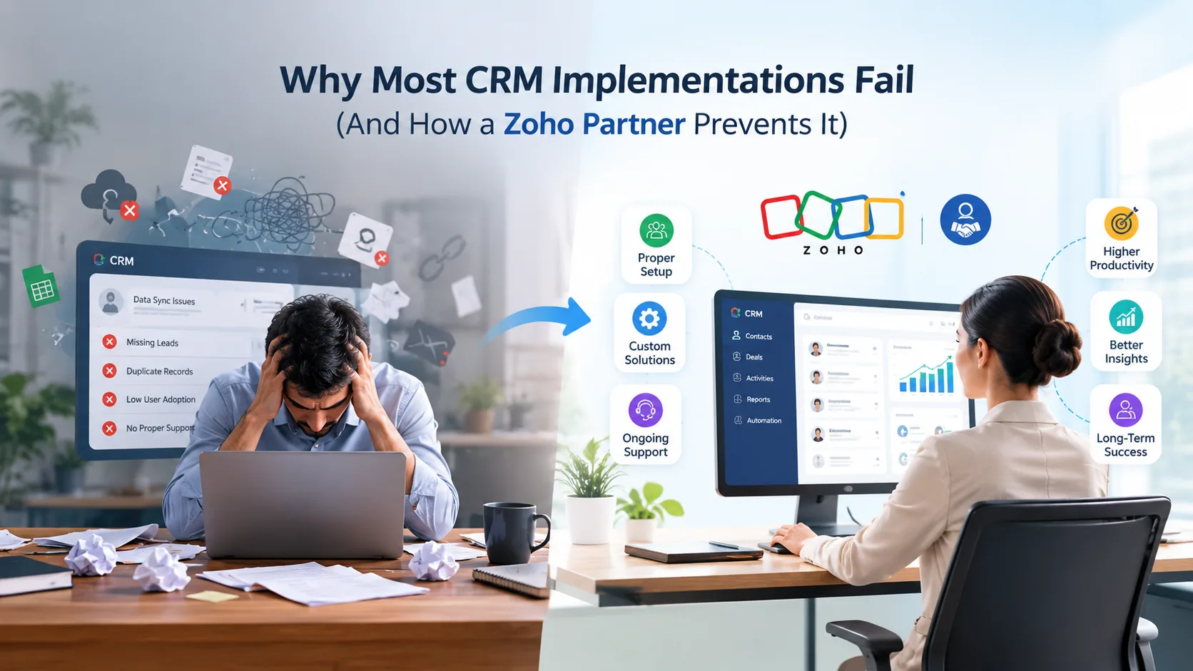 Why Most CRM Implementations Fail (And How a Zoho Partner Prevents It)