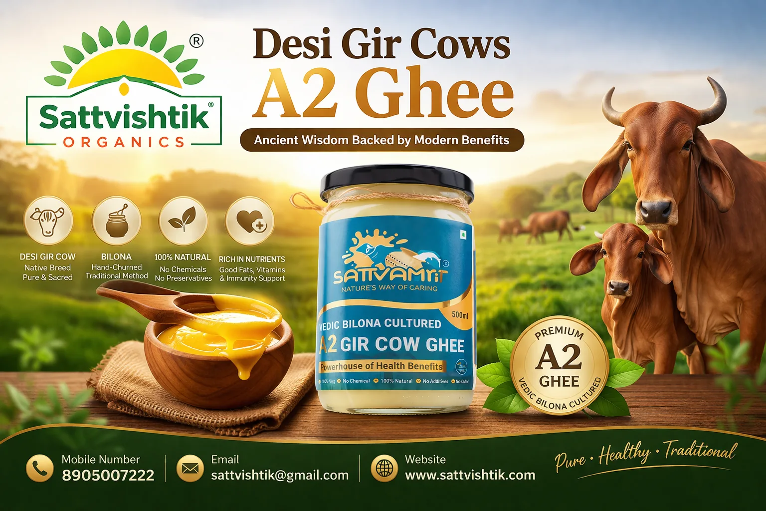 Desi Gir Cows A2 Ghee: Ancient Wisdom Backed by Modern Benefits