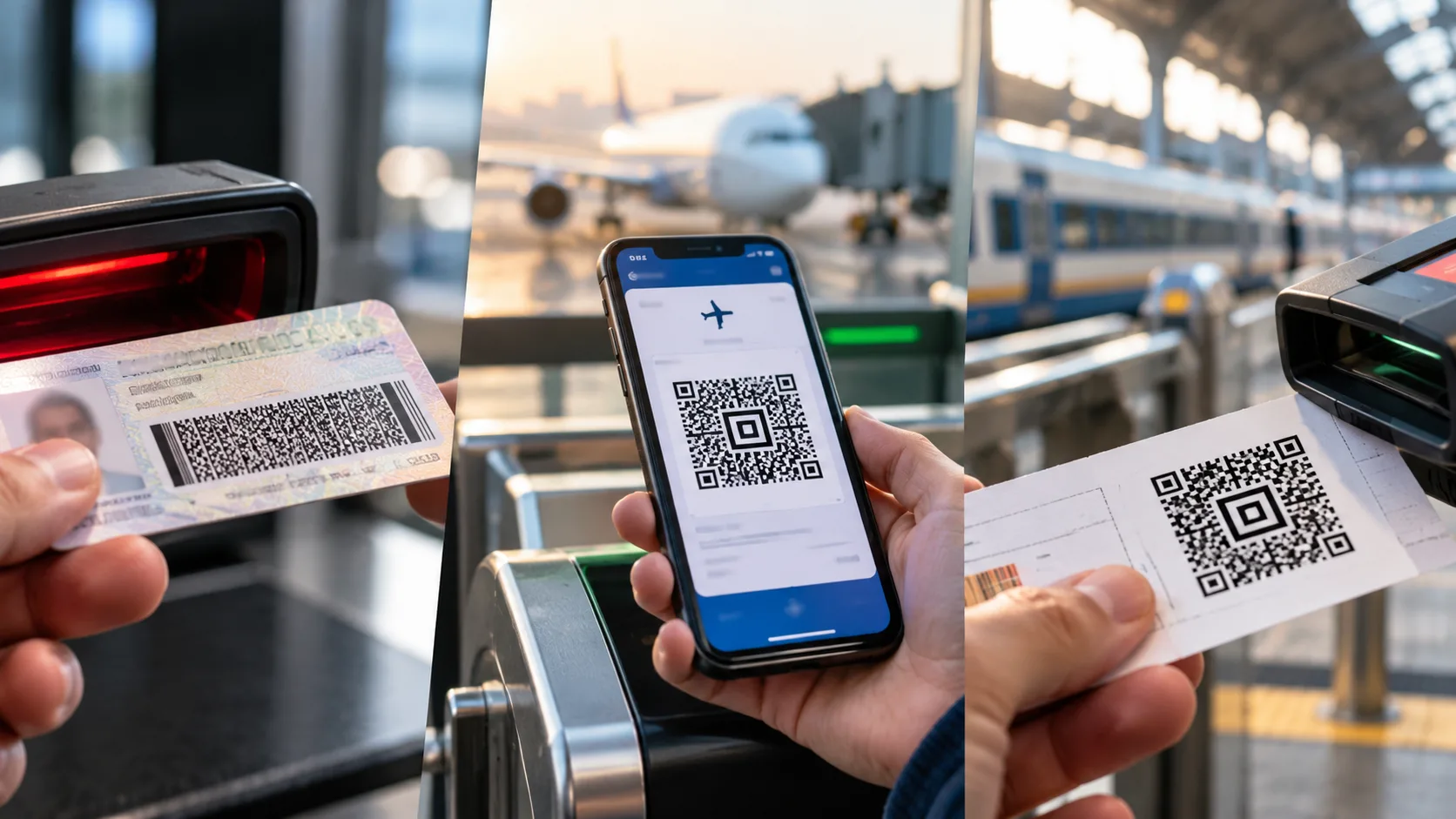 Why Your Driver's License, Boarding Pass, and Train Ticket Use Three Different Barcodes