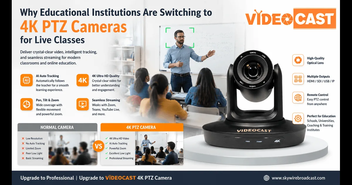 Why Educational Institutions Are Switching to 4K PTZ Cameras for Live Classes