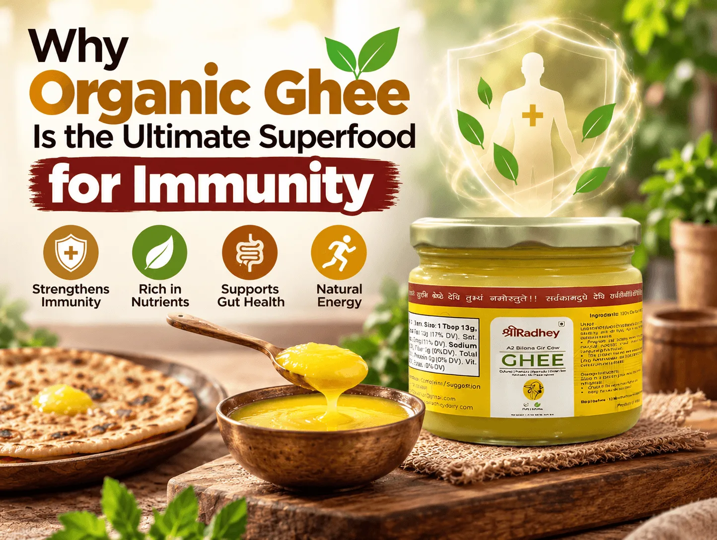 How Organic Ghee May Support Immunity and Overall Wellness
