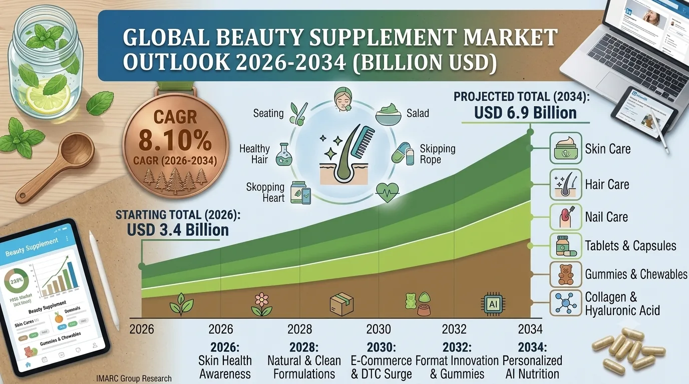Beauty Supplement Market Size, Share, Analysis and Forecast 2026-2034