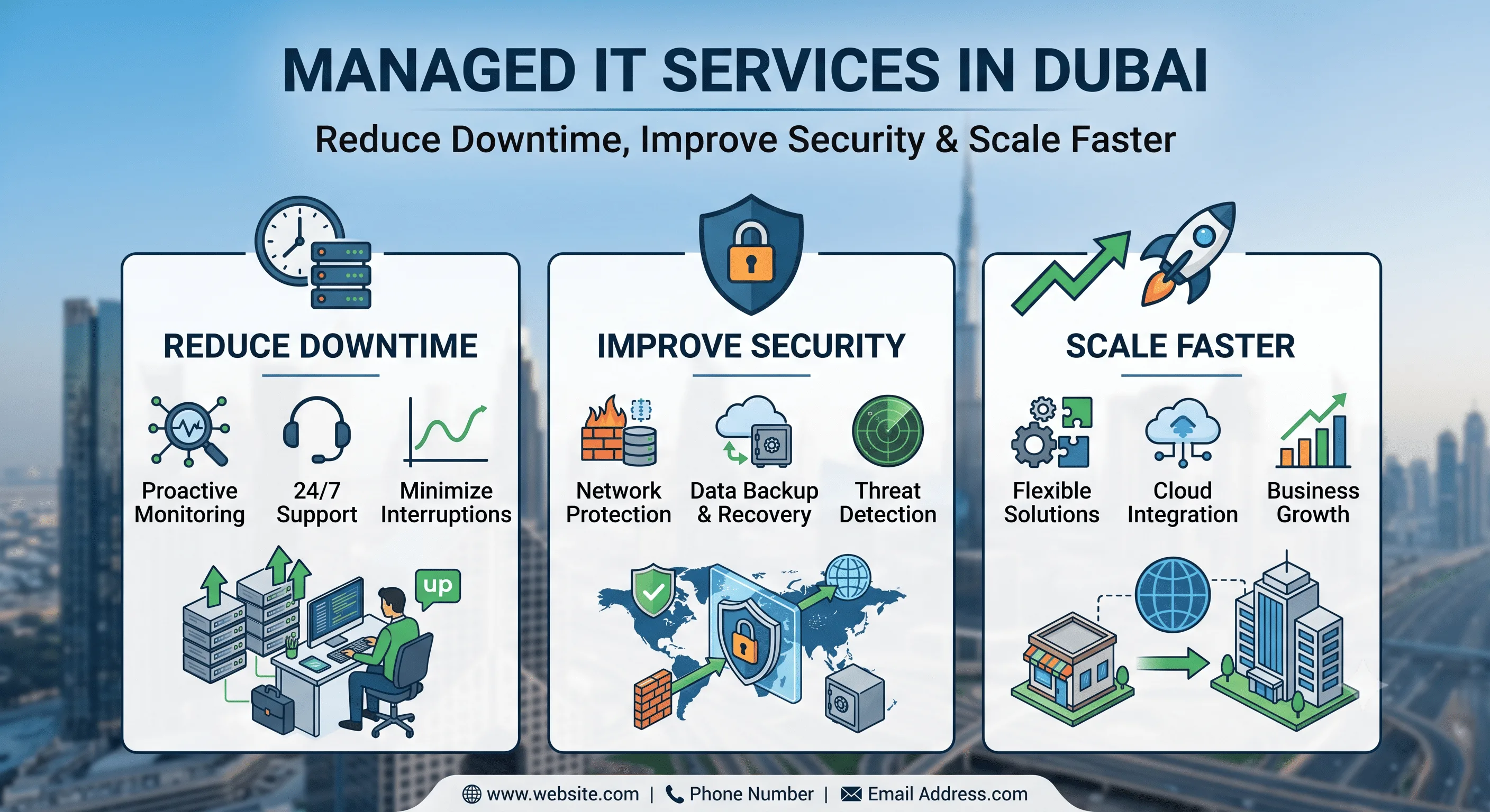 Managed IT Services in Dubai: How Businesses Can Reduce Downtime, Improve Security & Scale Faster