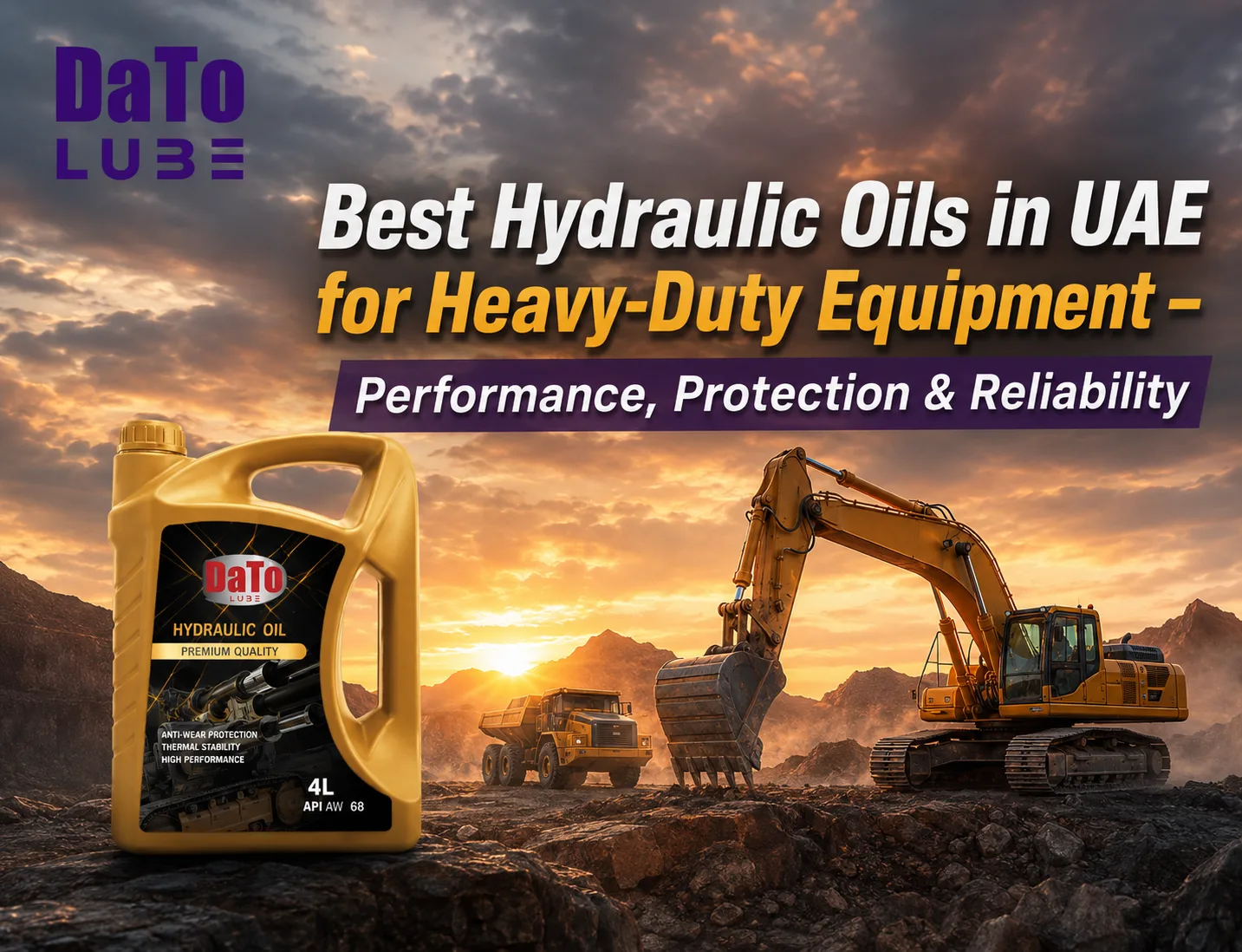 Best Hydraulic Oils in UAE for Heavy-Duty Equipment – Performance, Protection & Reliability