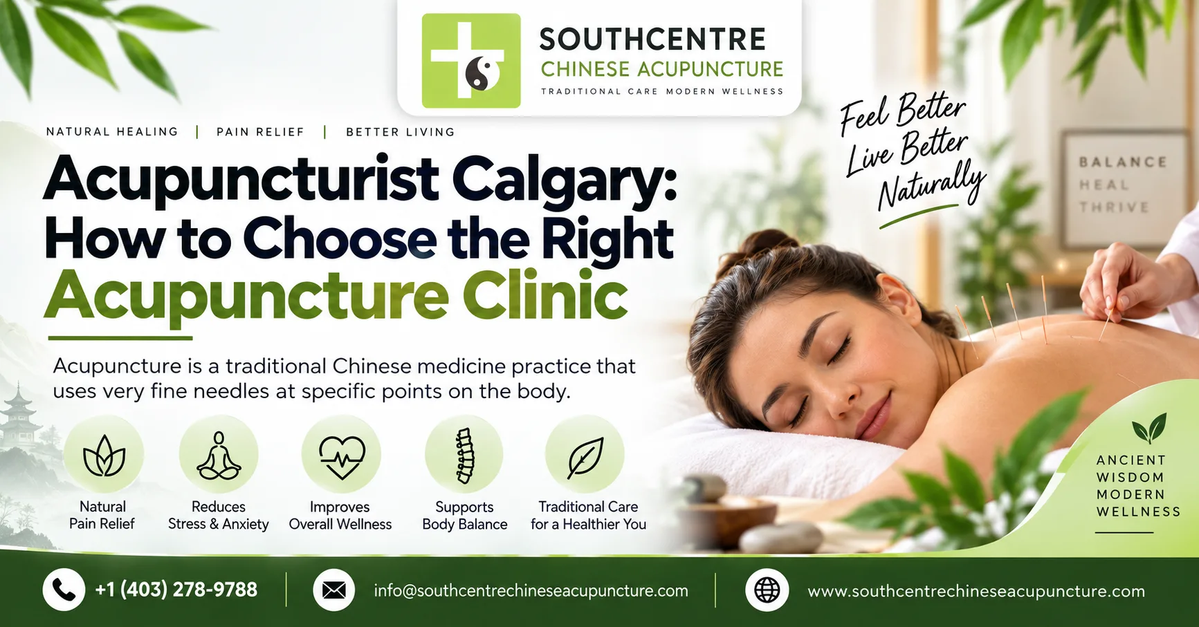 Acupuncturist Calgary: How to Choose the Right Acupuncture Clinic