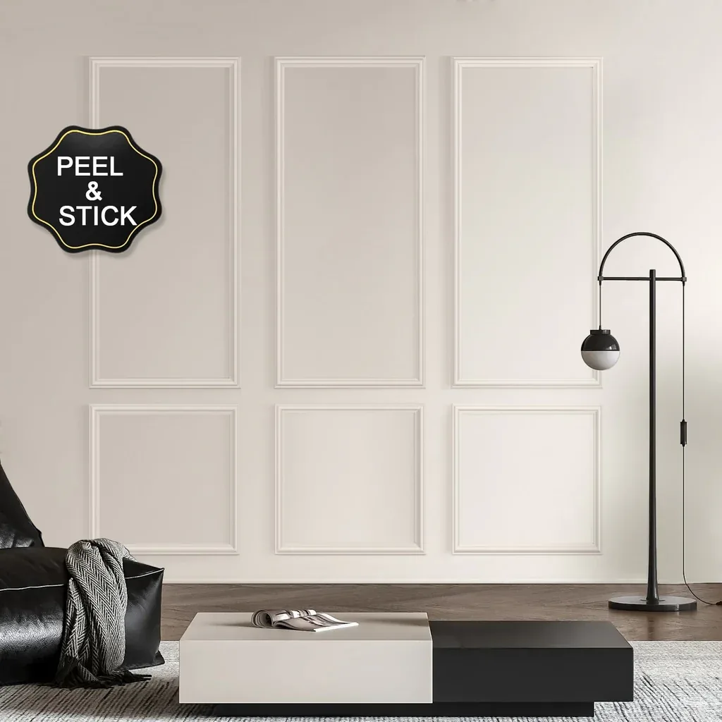 Peel and Stick Wall Molding Kit for Quick Home Upgrades