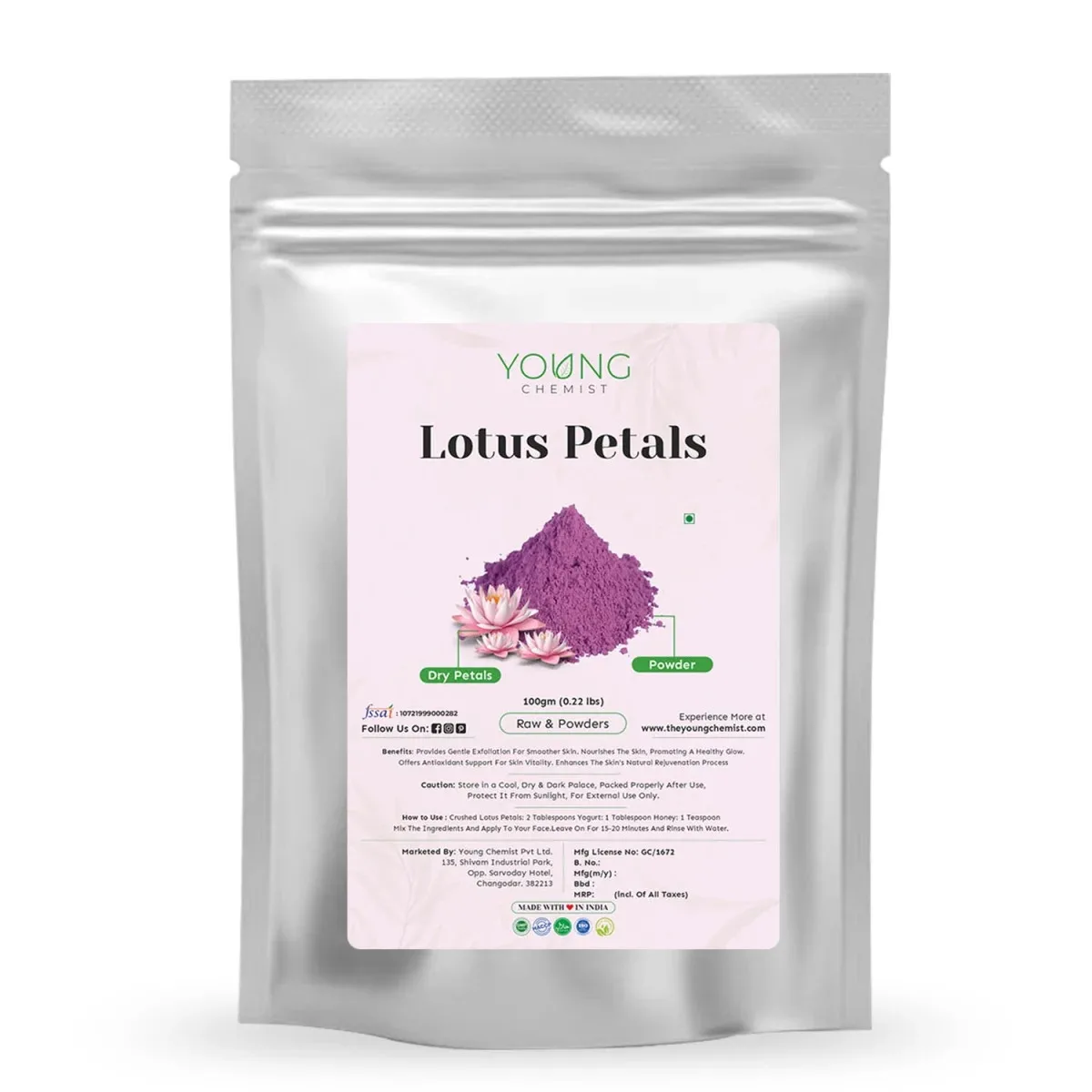 Premium Lotus Petals Powder