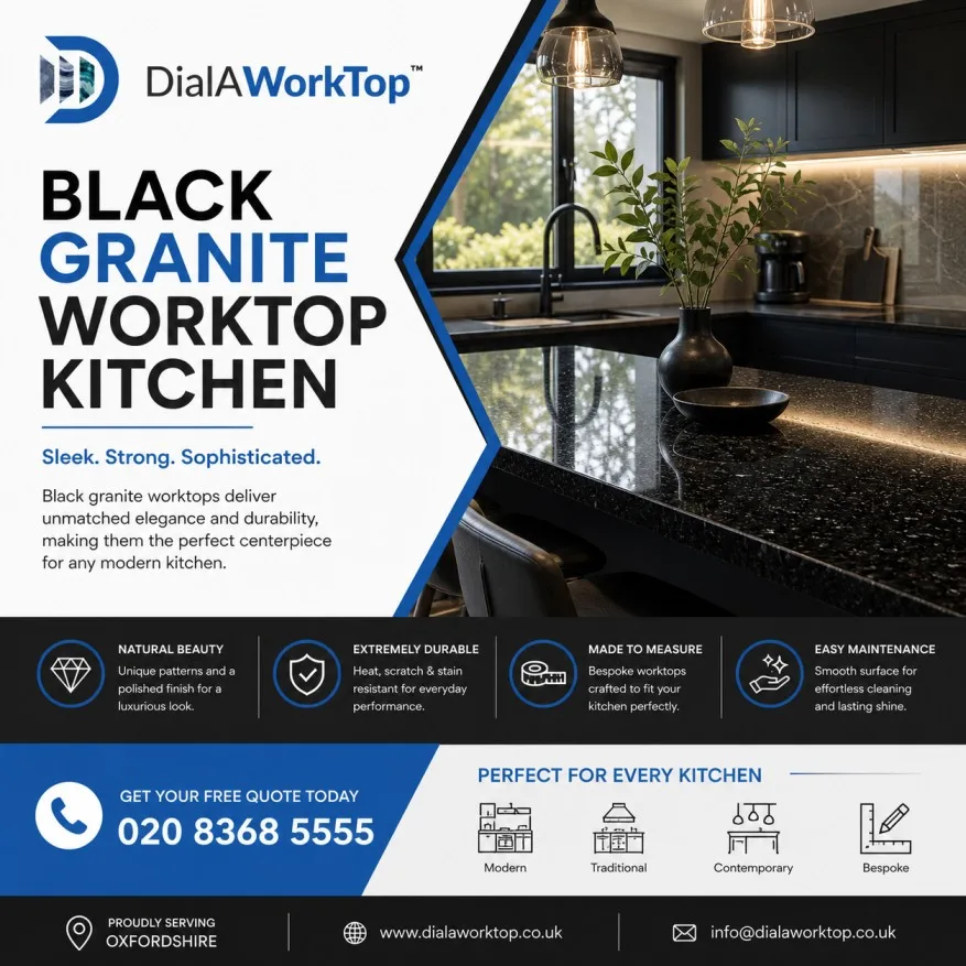Benefits of Installing Black Granite Worktops in Your Kitchen