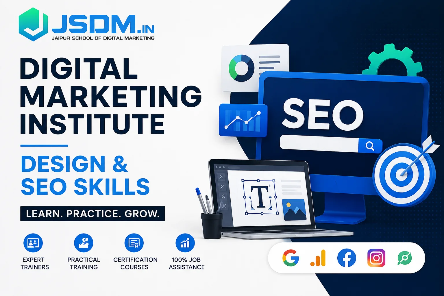 Digital Marketing Institute Jaipur: Design & SEO Skills