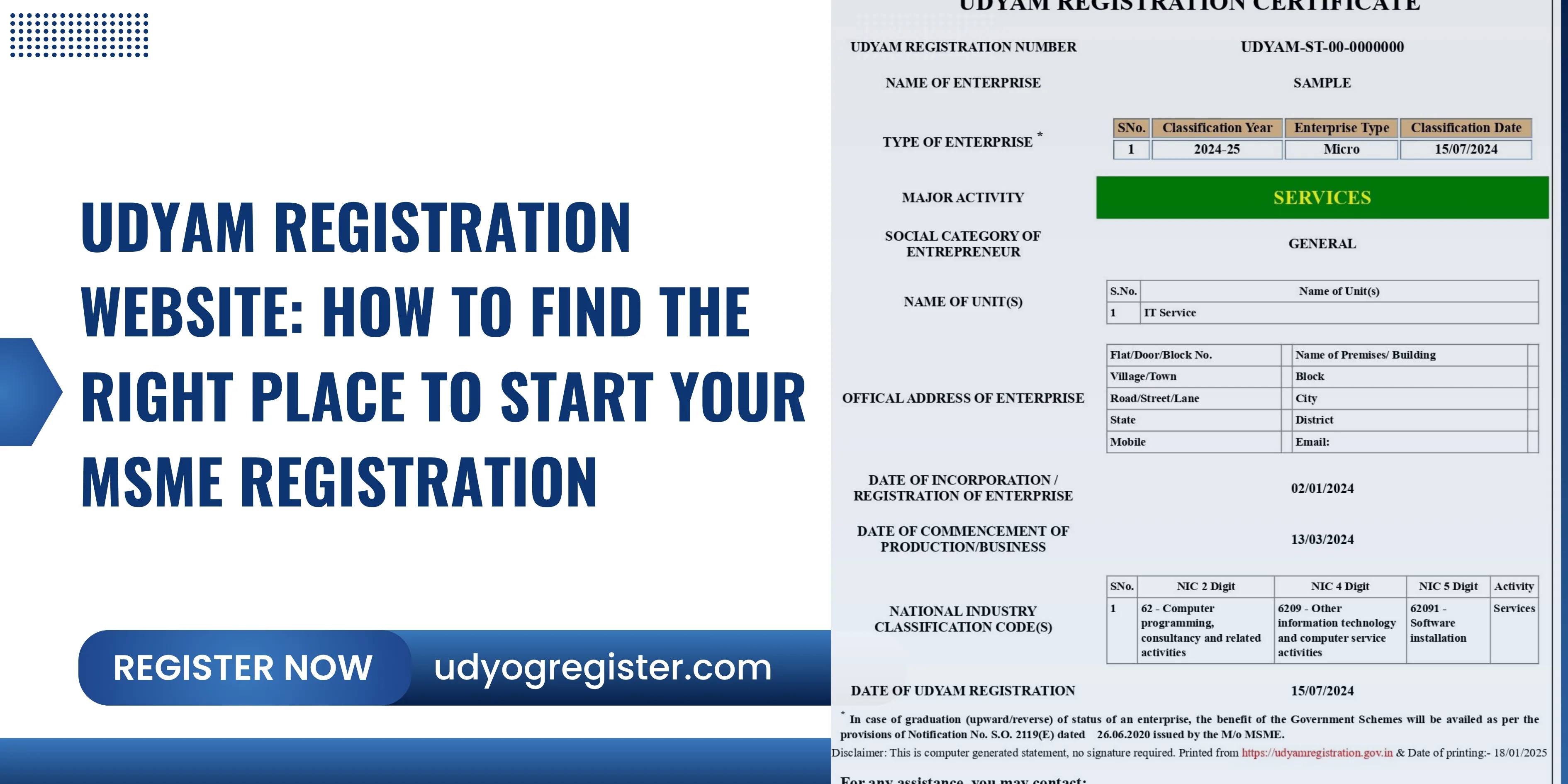 Udyam Registration Website: How to Find the Right Place to Start Your MSME Registration