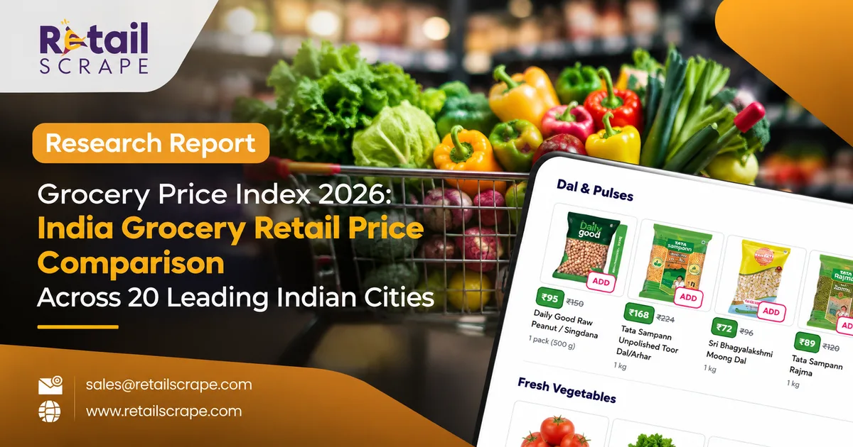 Grocery Price Index 2026: India Grocery Retail Price Comparison Across 20 Leading Indian Cities