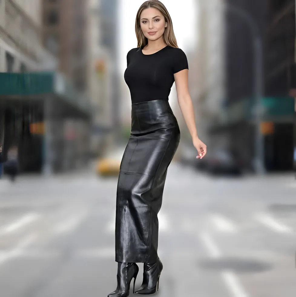 How to Pair Women's Leather Skirts with Tops, Jackets, and Boots?