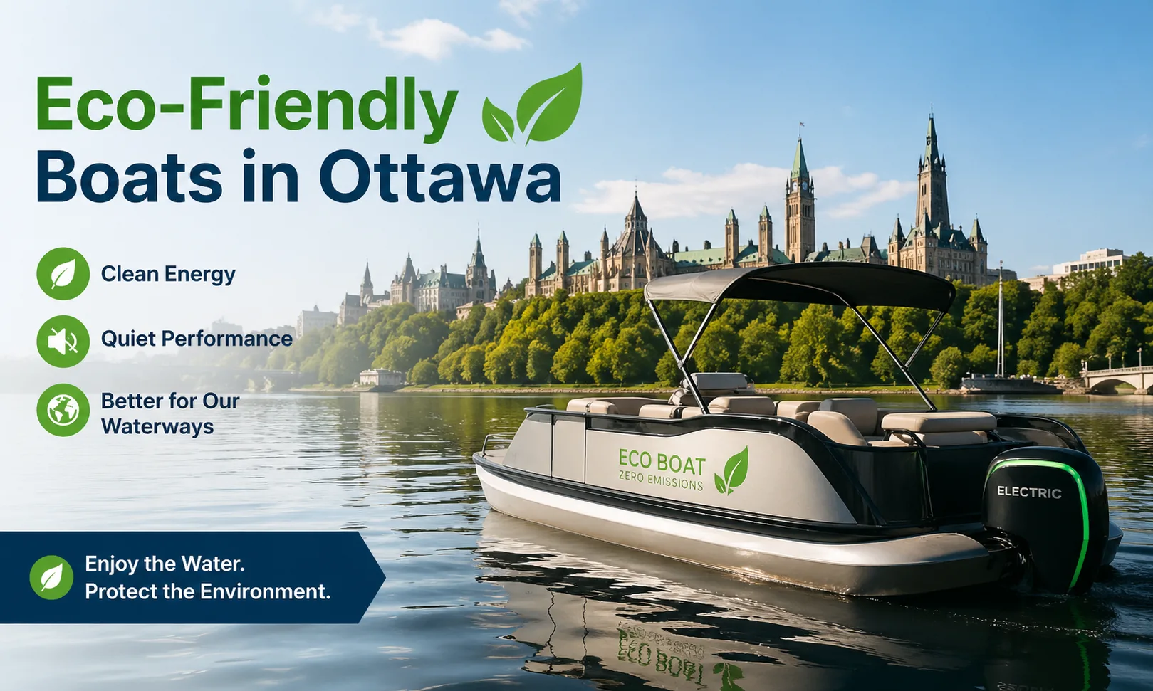 Explore Eco-Friendly Boats in Ottawa for Clean and Quiet Adventures