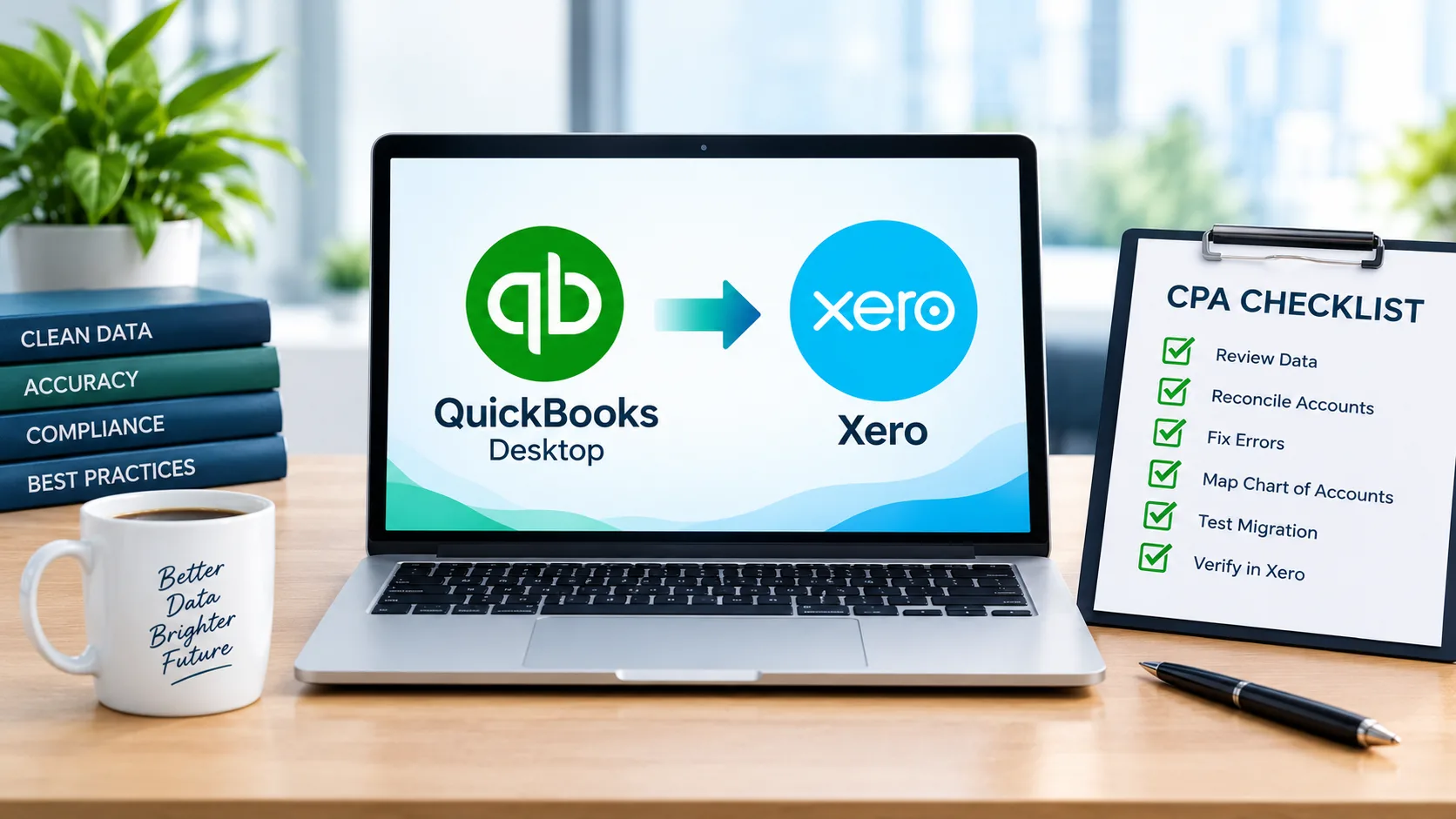 The CPA's Checklist for a Clean QuickBooks Desktop to Xero Migration