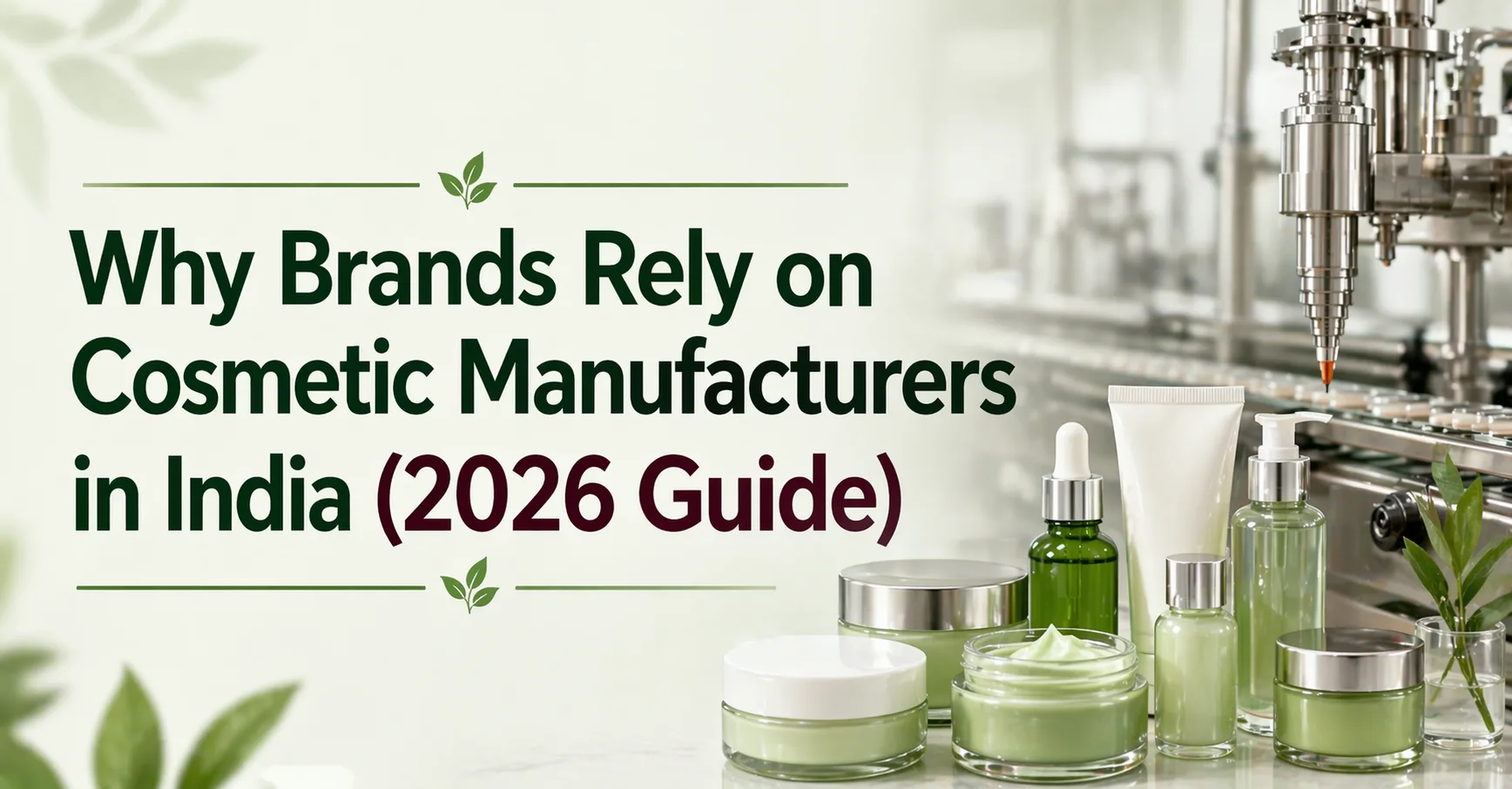 Why Brands Rely on Cosmetic Manufacturers in India (2026 Guide)