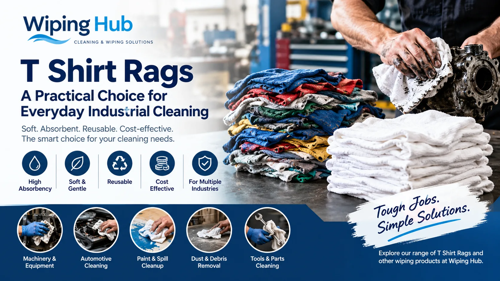 T Shirt Rags: A Practical Cleaning Choice for Shops and Industry