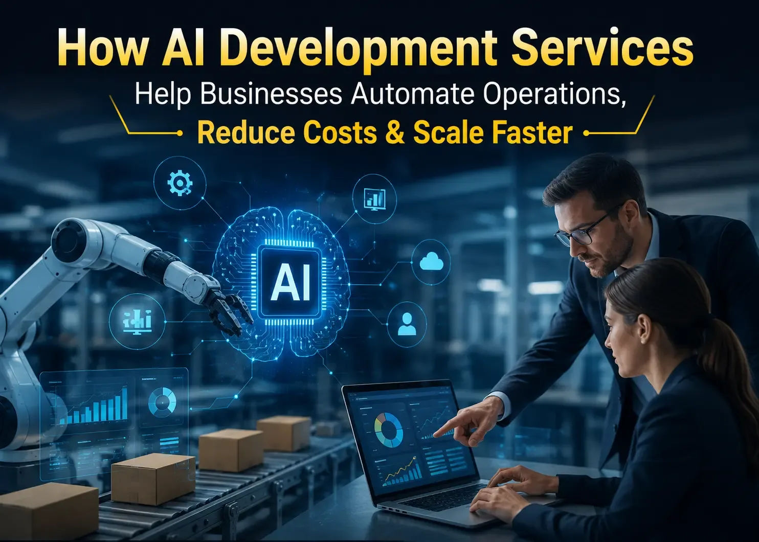 How AI Development Services Help Businesses Automate Operations, Reduce Costs & Scale Faster