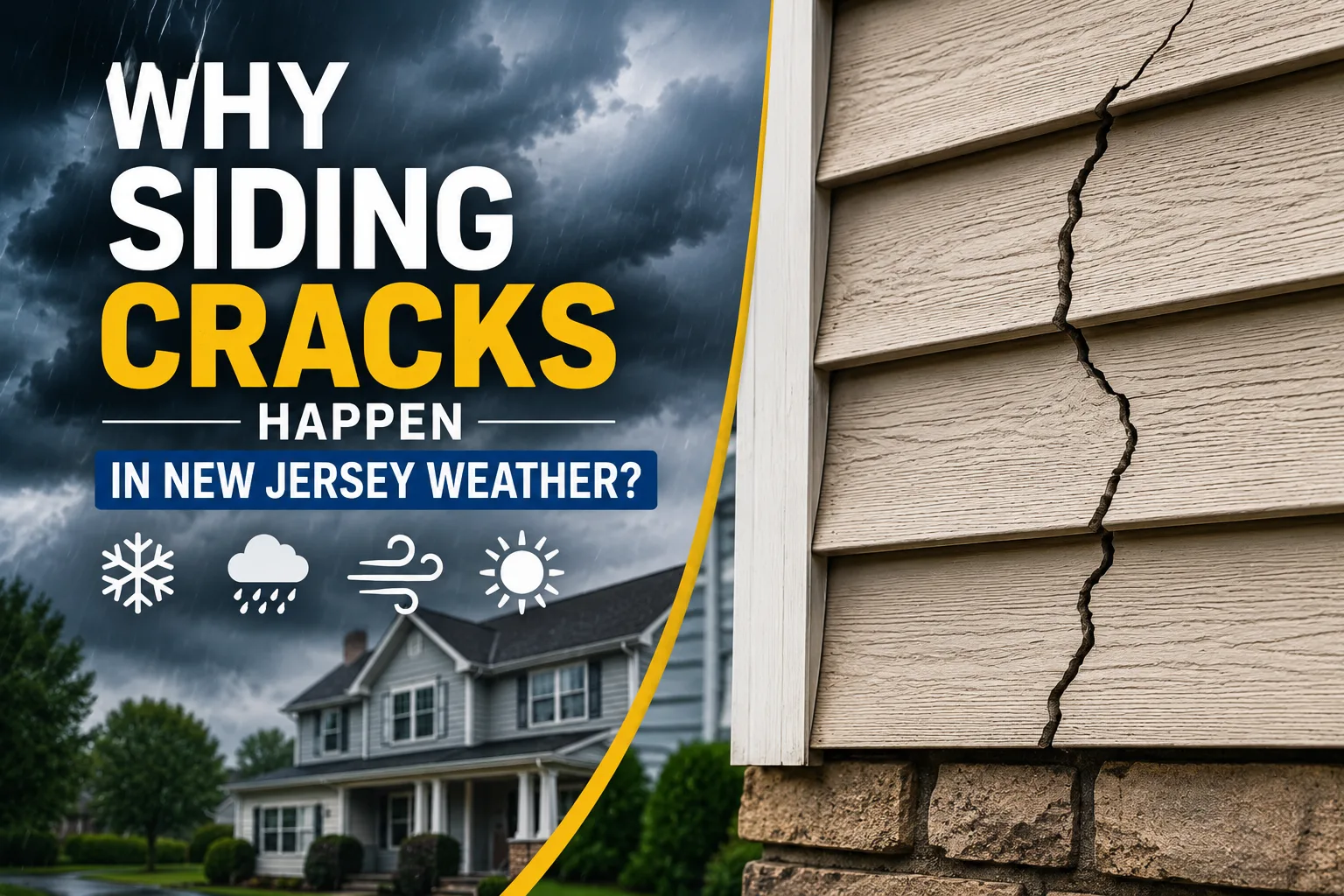 Why Siding Cracks Happen in New Jersey Weather?