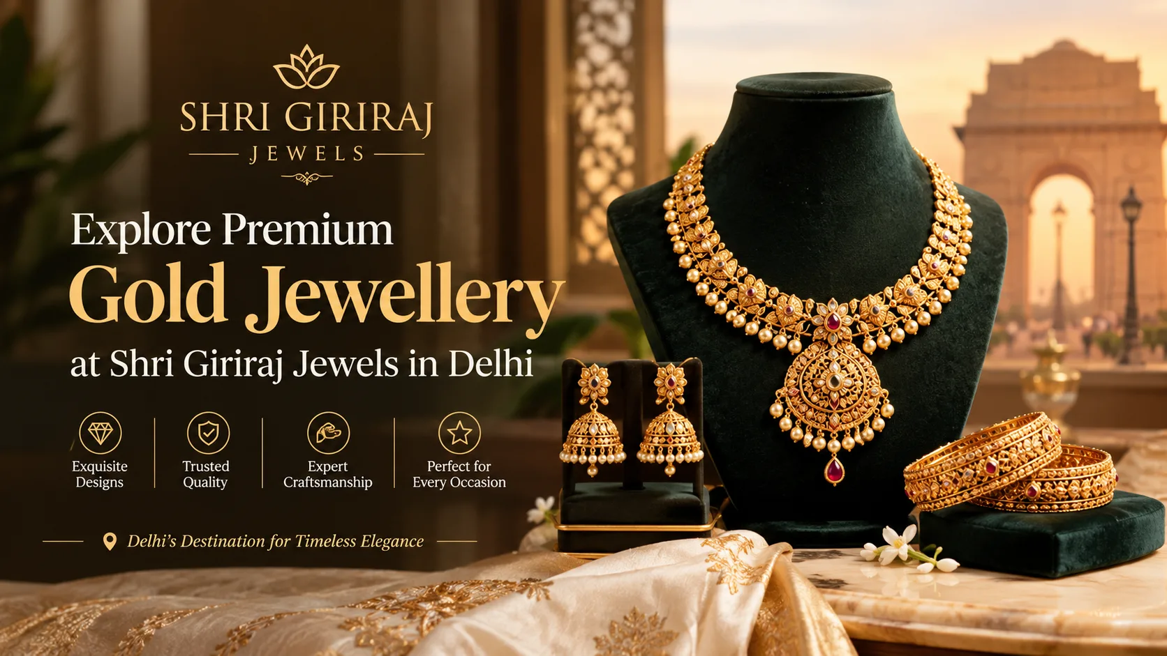 Explore Premium Gold Jewellery at Shri Giriraj Jewels in Delhi