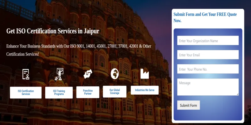 Benefits of ISO Certification in Jaipur