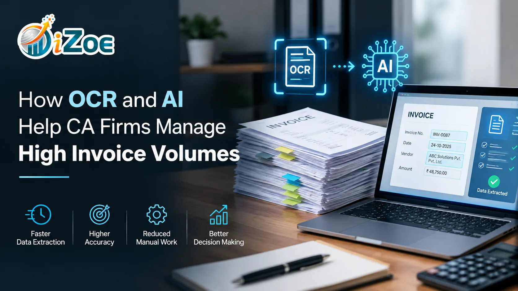 How OCR and AI Help CA Firms Manage High Invoice Volumes
