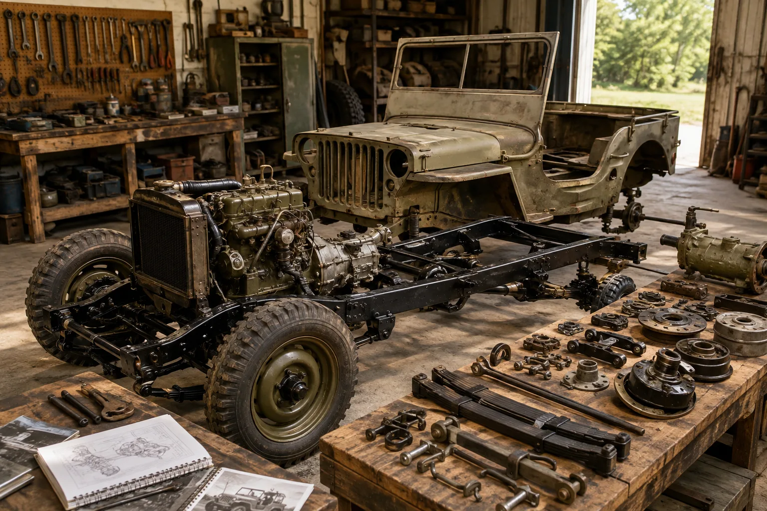 Step-by-Step Guide to Restoring a 1941–1945 MB/GPW Willys Jeep from the Frame Up