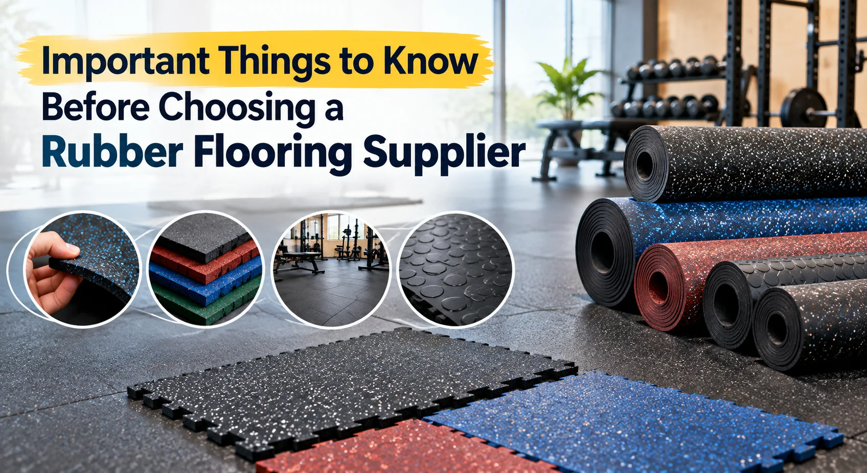 Important Things to Know Before Choosing a Rubber Flooring Supplier