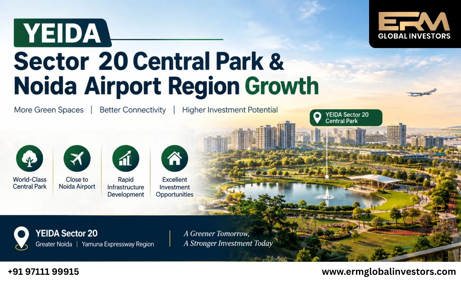 YEIDA Sector 20 Central Park & Noida Airport Region Growth