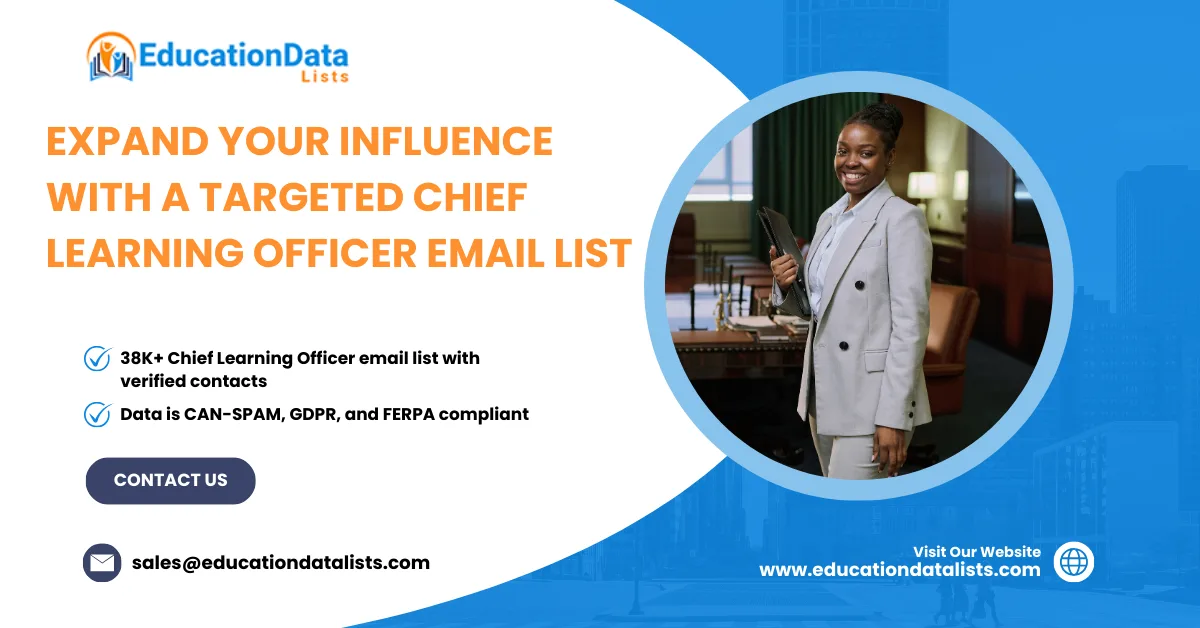 Boost Your Outreach with a Targeted Chief Learning Officer Mailing List from EducationDataLists
