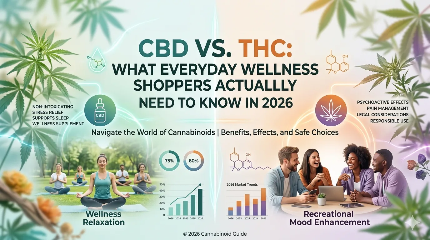CBD vs. THC: What Everyday Wellness Shoppers Actually Need to Know in 2026
