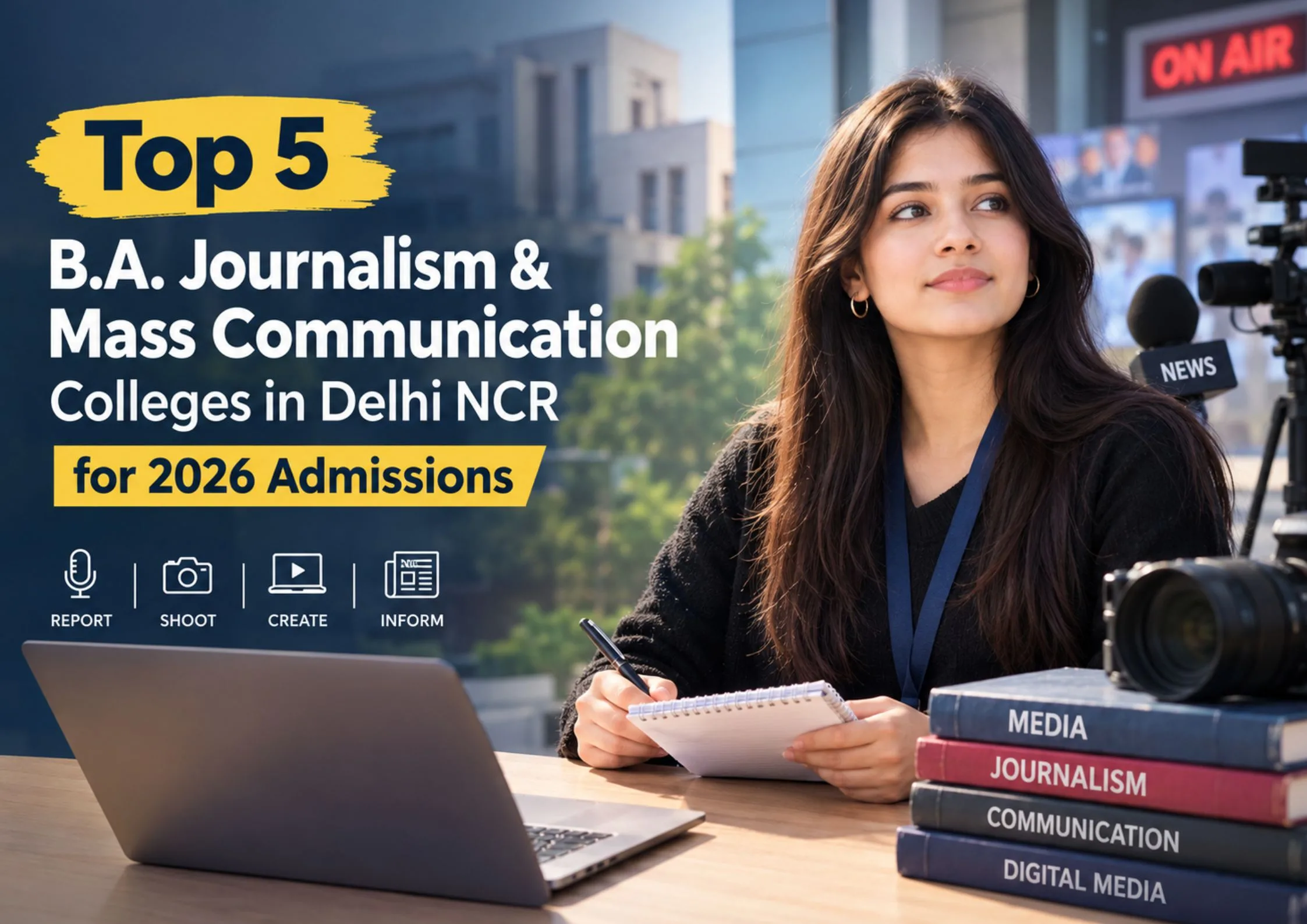 Top 5 B.A. Journalism & Mass Communication Colleges in Delhi NCR for 2026 Admissions