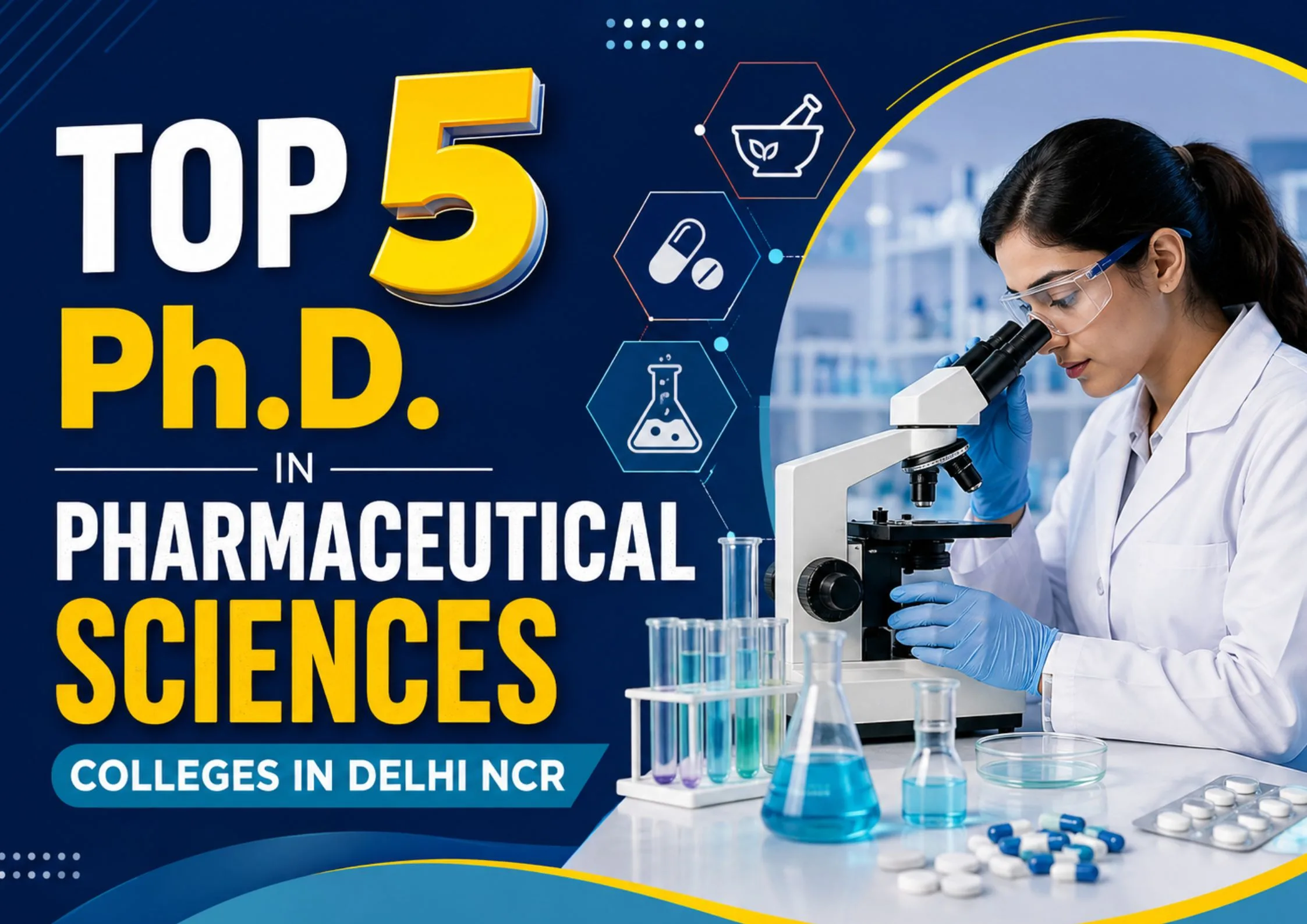 Top 5 Ph.D. in Pharmaceutical Sciences Colleges in Delhi NCR