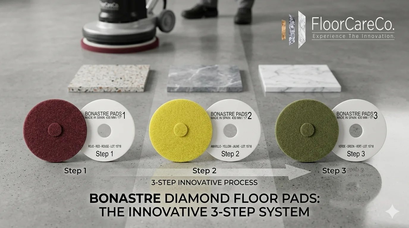 Concrete Floor Restoration Pads for Surface Smoothing and Polishing