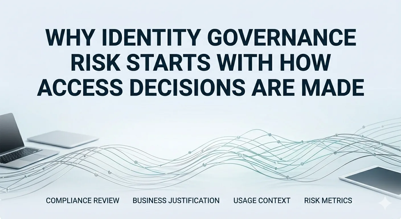 Why Identity Governance Risk Starts With How Access Decisions Are Made