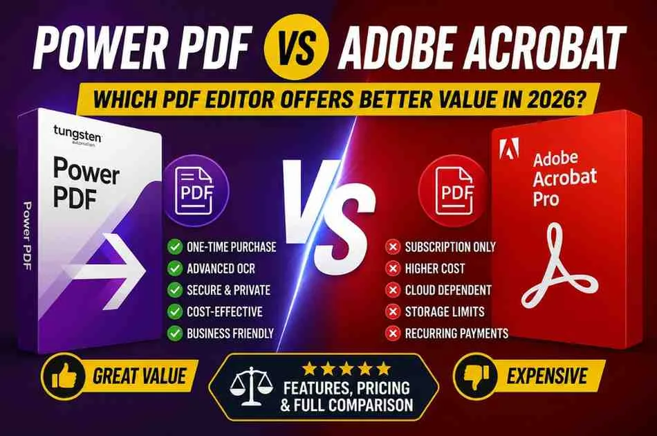Power PDF vs Adobe Acrobat: Which PDF Editor Offers Better Value in 2026?