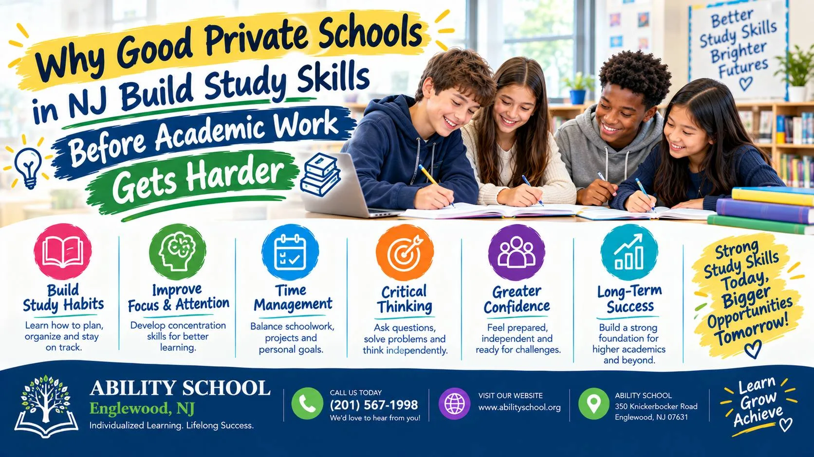 Why Good Private Schools in NJ Build Study Skills Before Academic Work Gets Harder