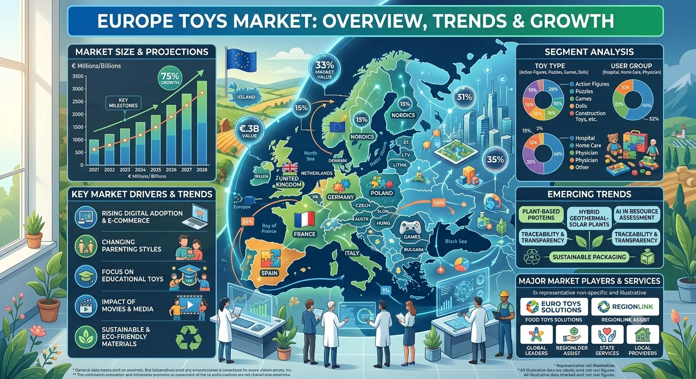 Europe Toys Market 2026 | Worth USD 48.66 Billion by 2034