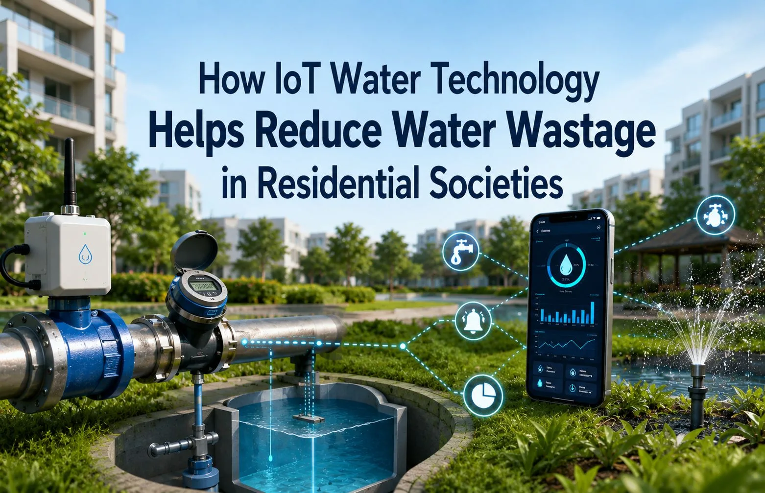 How IoT Water Technology Helps Reduce Water Wastage in Residential Societies